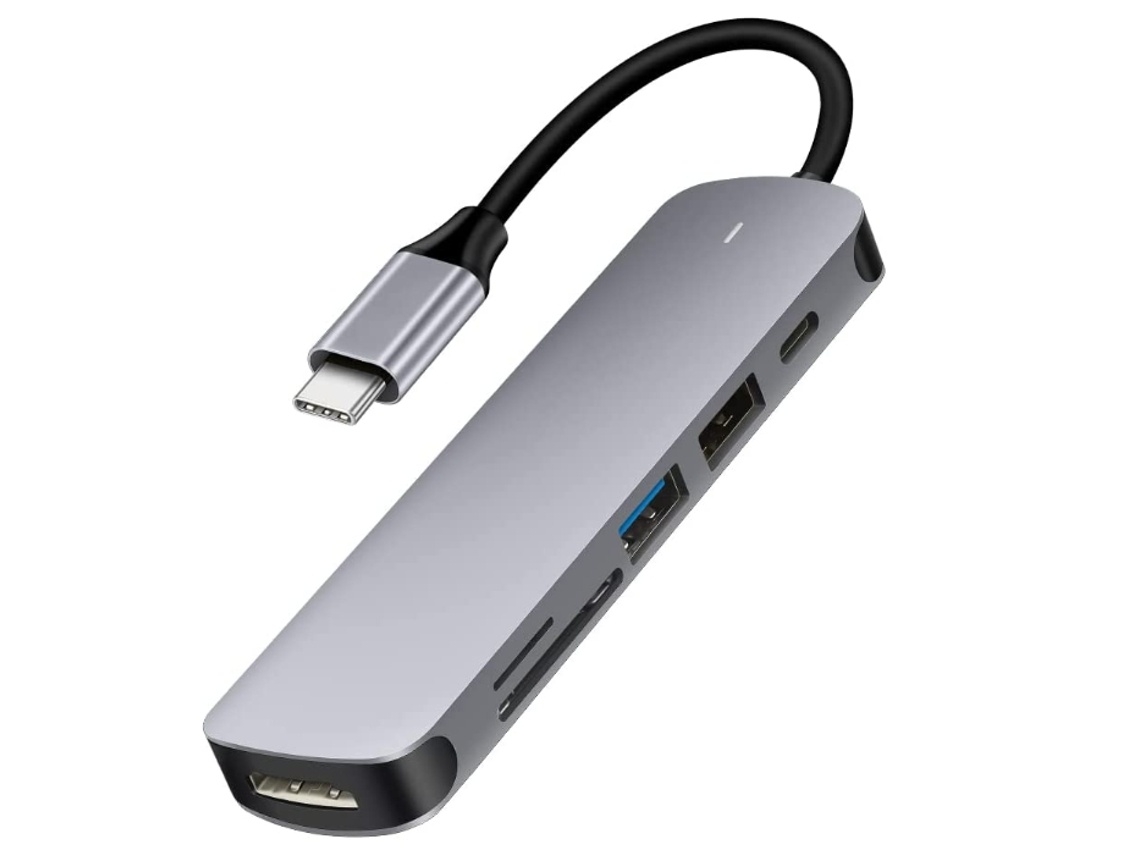 Lurelia Hub Usb-c 6 Em 1, Hdmi, Sd/tf