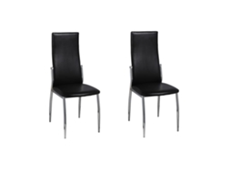Dining Chair, Dining Chairs Vidaxl Preto Couro Artificial (n/a)