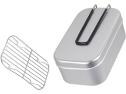 Lancheira Dobrável De Alumínio Para Camping E Escola, Recipiente Seguro E Durável Estilo Bento, 1 Conjunto Adequado Para