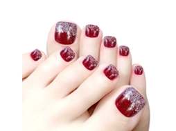 Conjunto de Tips para Unhas dos Pés Modelo J163 AURUM