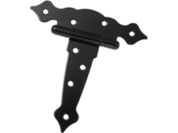 Dobradiça Kisangel Heavy Duty De 5 Polegadas Com Encaixe Em T, Preta, Para Portões De Madeira, Portas De Celeiro E
