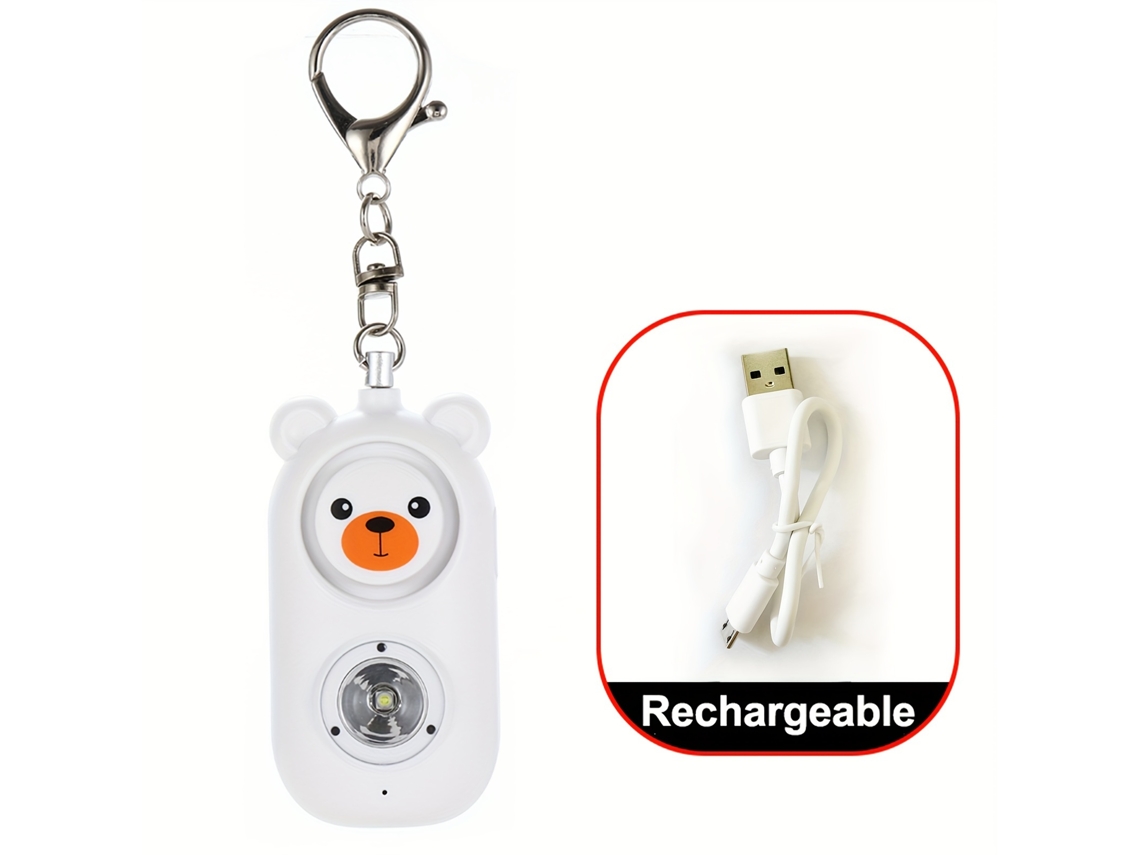 Alarme Pessoal com Sirene de 130 Db, Segurança, Lanterna Led de Emergência Função de Carregamento Usb, Adequado para Mulheres STELASPLEN