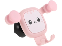 Suporte para celular com design adorável de gato para passeios de carro.