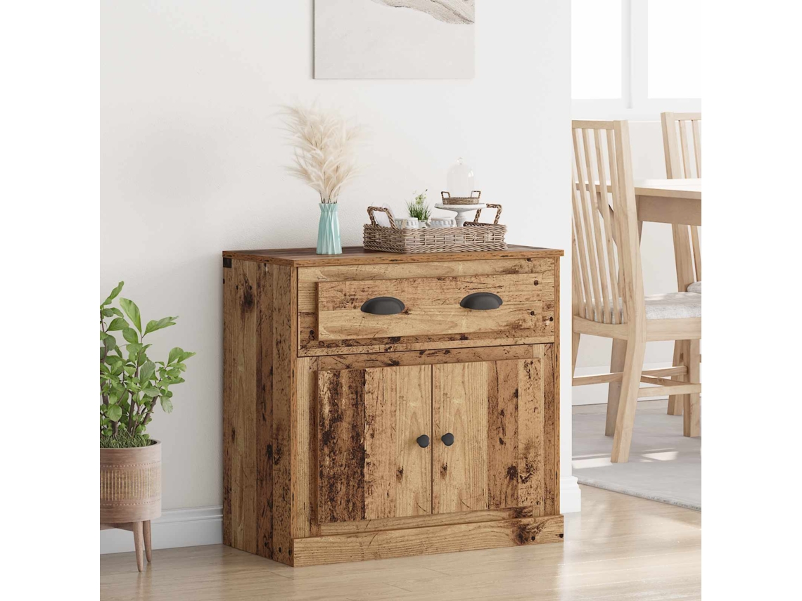 Vidaxl Buffê Madeira Antiga 70 X 35,5 X 67,5 Cm Madeira Processada