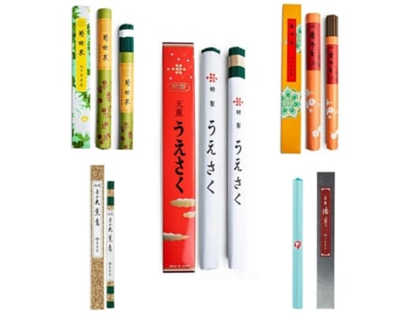 Preciosa Caixa de Incenso Do Japão Meditação 274 Varetas LES ENCENS DU MONDE