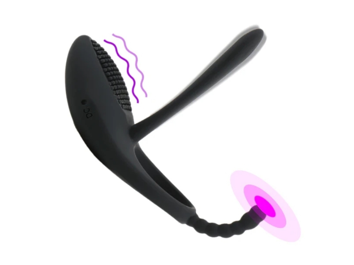 Vibrador De Anel Peniano Vibrador De Pênis Ponto G Clitóris Brinquedo De Casal