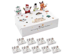 Conjunto De 10 Caixas De Presente De Natal, Caixas Para Doces, Caixas Para Guloseimas, Caixas Para Lembrancinhas De Festas E Feriados. Hengjian