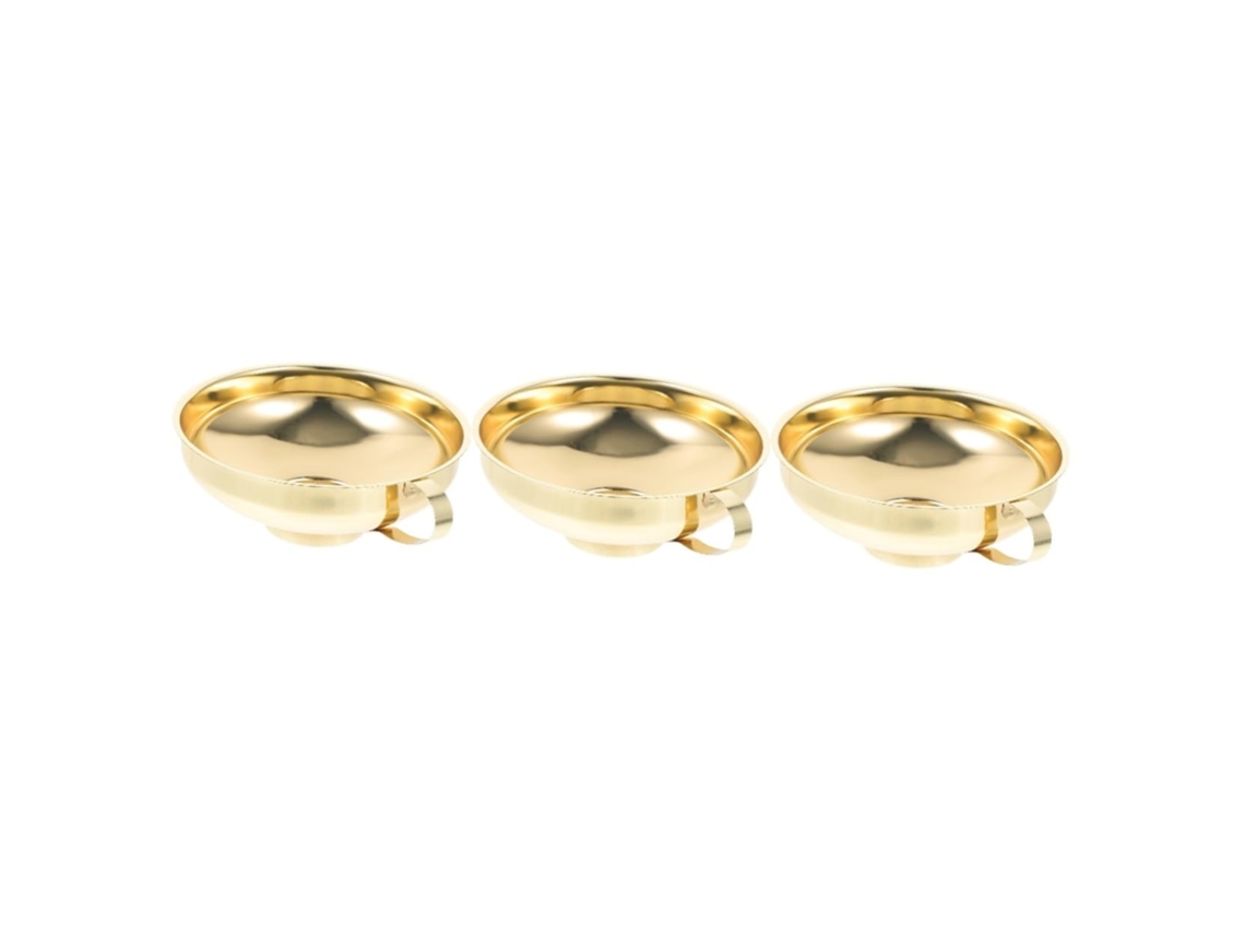 Conjunto De 3 Funis Para Conservas Com Cabo Ergonômico, Funil Largo