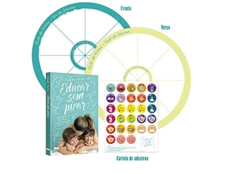 Livro Educar Sem Pirar Com Kit Roda Da Rotina Roda Da Rotina Com Cart de Nanda Perim (Português do Brasil)