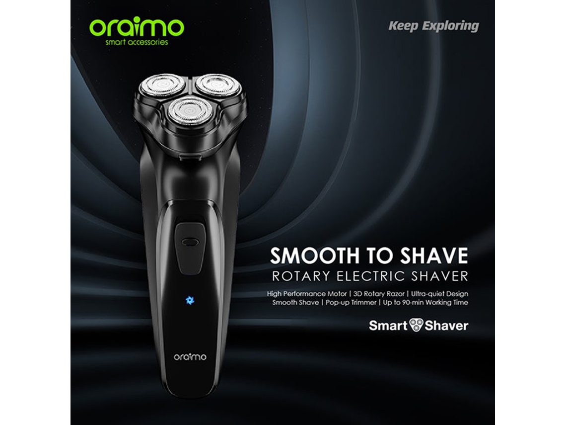 Oraimo Smartshaver Opc-rs10 Barbearador Elétrico Rotativo Com Tijela Pop-up