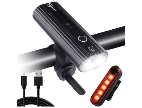 Iluminação De Bicicleta, Recarregável Por Porta Usb Faro Led Potente, À Prova Dágua Ipx5 5 Modos 4000mah Byondself