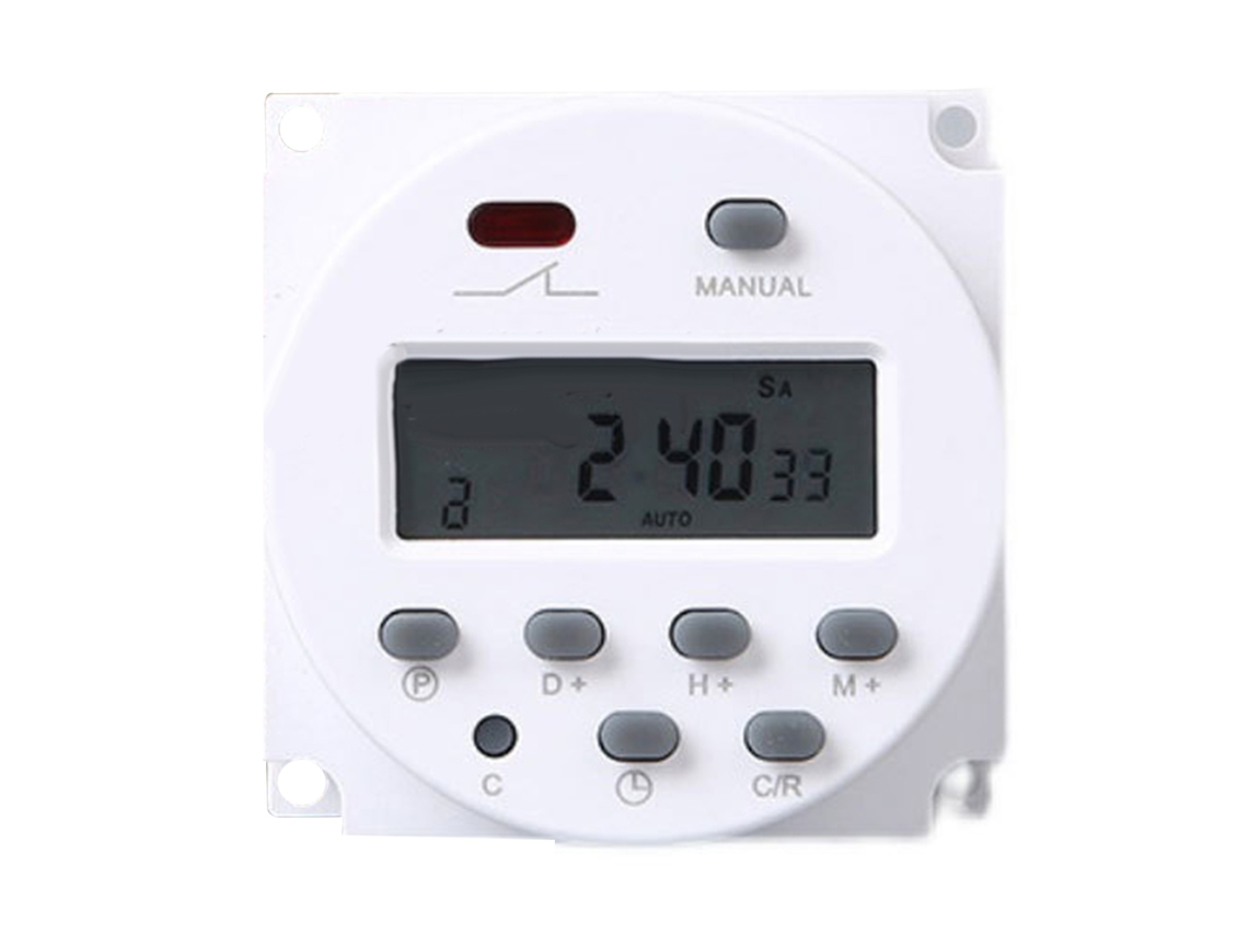 Contador Digital Timer Switch 17 Grupos de Temporizações com Relé de Tempo Microcomputador 12V | S/MARCA