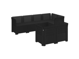Maison Exclusive - Sofá De Jardim Para 7 Pessoas Com Aparência De Rattan Pp