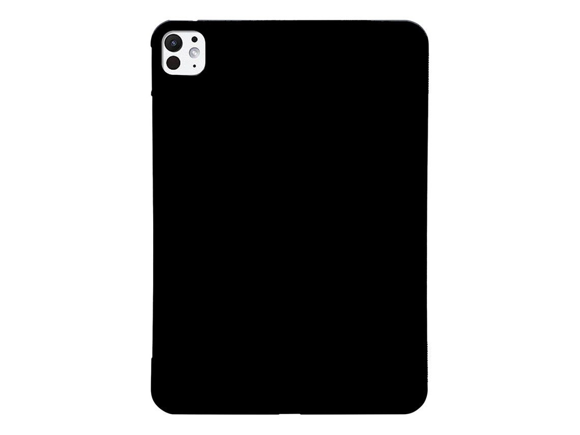 Capa Ultrafina Para Ipad Pro 11" M4 2024 Em Tpu Preto Fosco, Preta