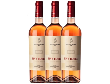 Vinho LEONE DE CASTRIS Leone De Castris Rosato Five Roses Salento (0.75 L - 3 unidades)