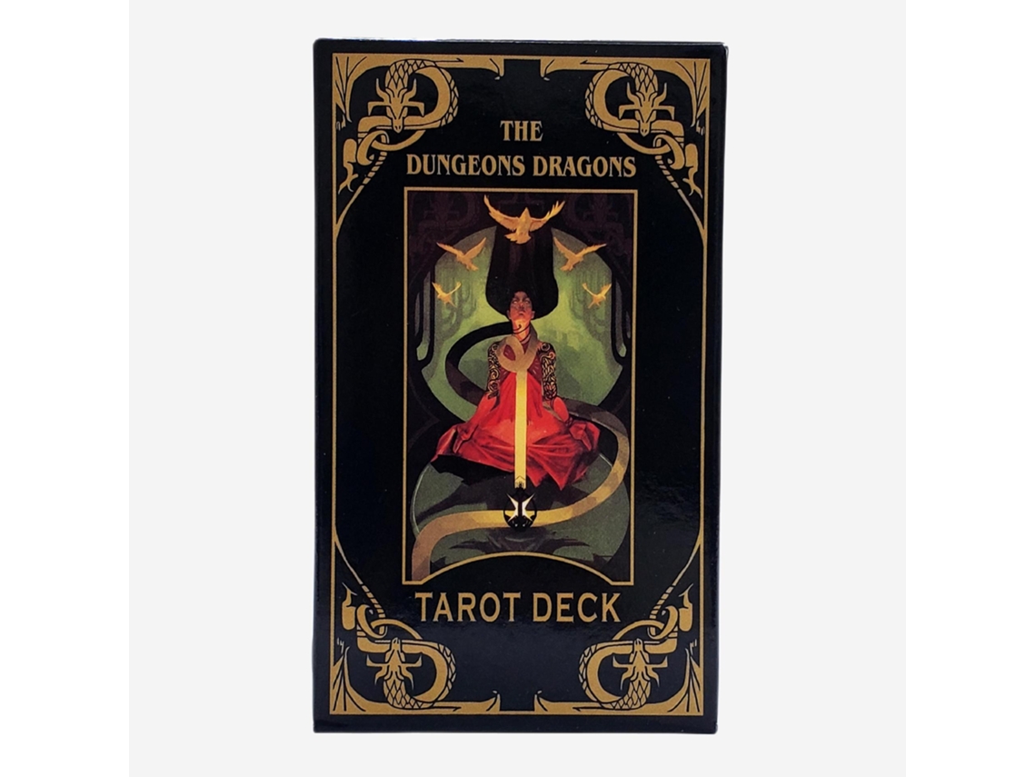 Novo Baralho De Tarô Dragão Masmorra, Um Jogo De Tabuleiro Com 78 Cartas, Embalado Em Uma Caixa Colorida.