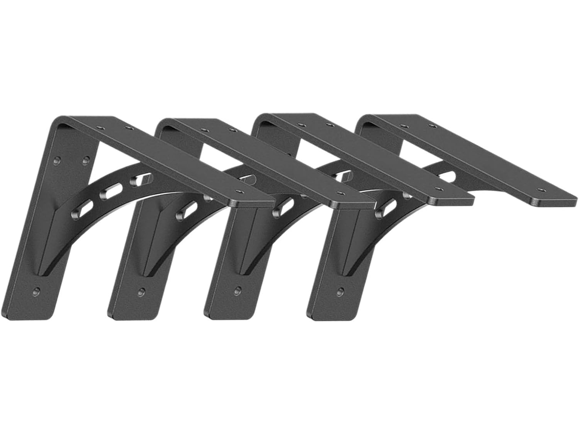 Conjunto de 4 Prateleiras SFUSHOS de Aço Carbono para Pequenos Espaços