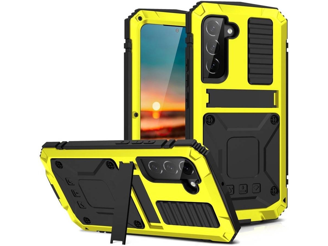 Capa Samsung Galaxy S22 HFS-HOUSE Kickstand (Amarelo)