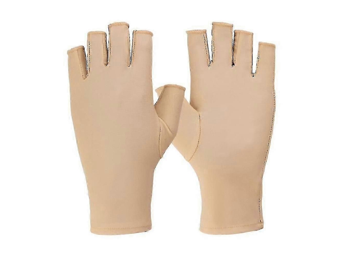 Luvas de Proteção Uv Meio Dedo para Manicure Gel Lâmpada de Unhas Luvas de Condução Esportivas NOSTALGIA88