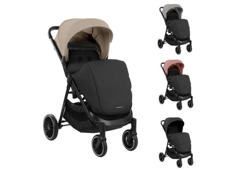Kikkaboo Sarah Buggy Carrinho de bebê dobrável e ajustável com porta-copos, até 22 kg, bege