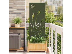 Vidaxl Tela De Privacidade Para Jardim Verde-oliva 50 X 140 Cm