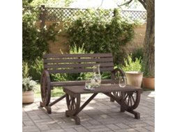 Vidaxl 2 Pcs Conjunto Lounge De Jardim Madeira De Abeto Maciça