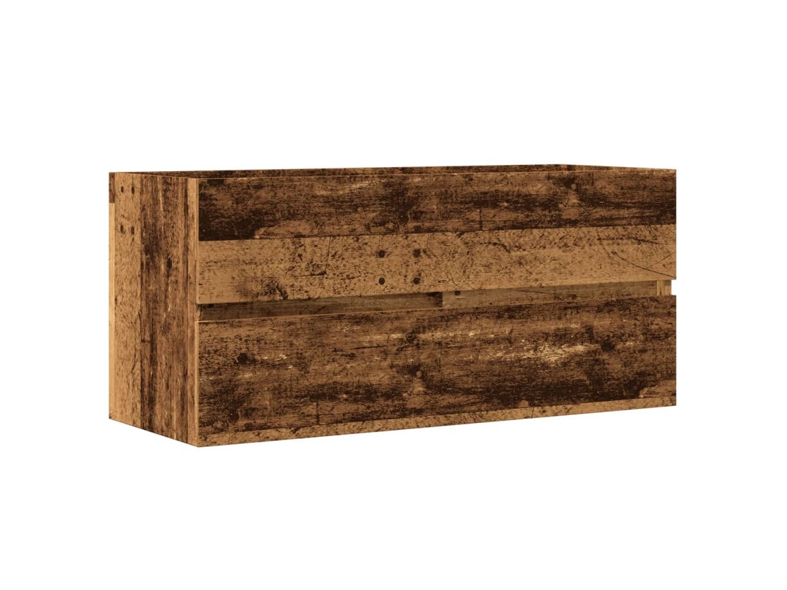 Sink Cabinet, Sink Cabinets Vidaxl Marrom Madeira Processada (100 X 38.5 X 45 Cm)