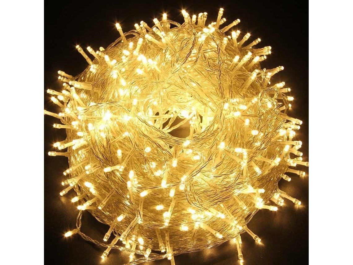 Cordão de Luzes Led À Prova D'água, 220v Padrão Ue MDUG (luz Quente, 100m, 800g de Leds)