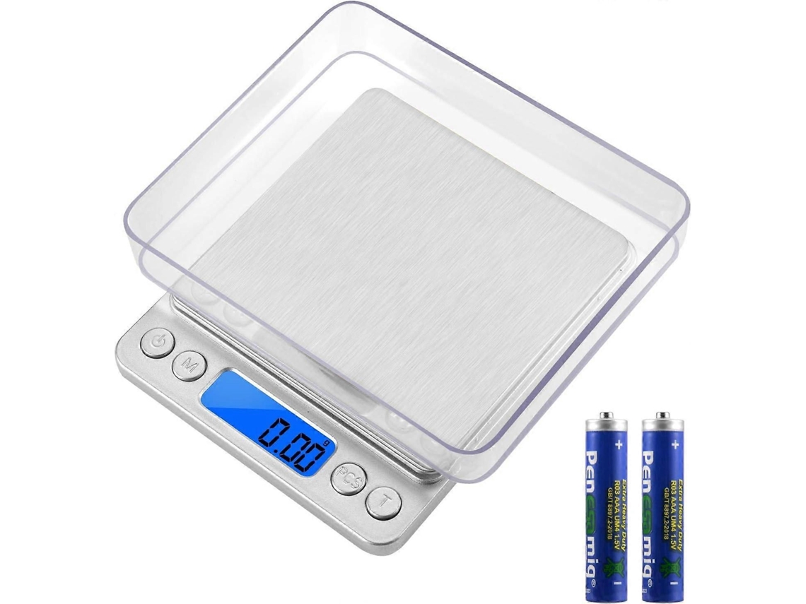 Balança De Cozinha Pequena De Grande Alcance Atualizada 3kg / 0,01g, Recarregável Por Usb, Balança De Bolso Com Display Lcd