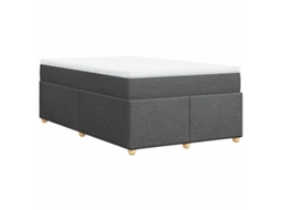 Box Spring Bed, Box Spring Beds Vidaxl Cinzeto Tecido (120 X 190 Cm)