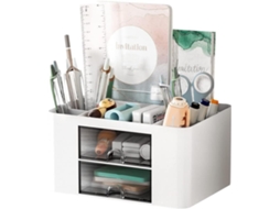 Organizador de Mesa com 5 Compartimentos. Organizador de Mesa de Plástico BRILVIBERA