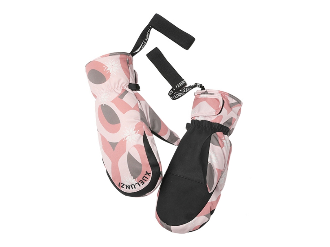 Rebe-guantes De Invierno Com Forro Polar Impermeáveis Anti-deslizantes Para Esqui E Ciclismo, Presente Para Mulheres E Homens