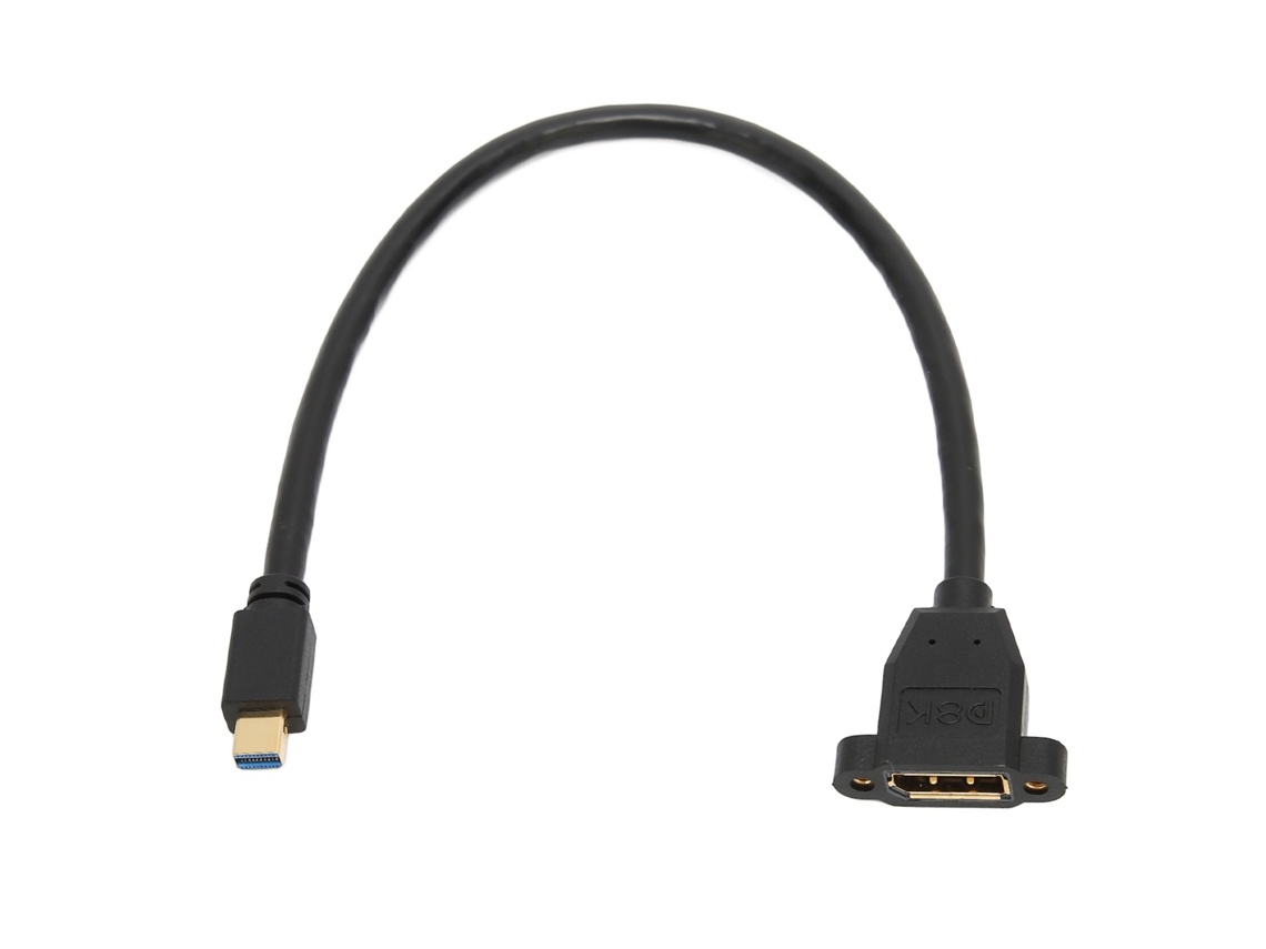 Cabo Mini Displayport para Displayport 1.4 8k 60hz 4k 120hz 30cm Estável e Compatível MARCA