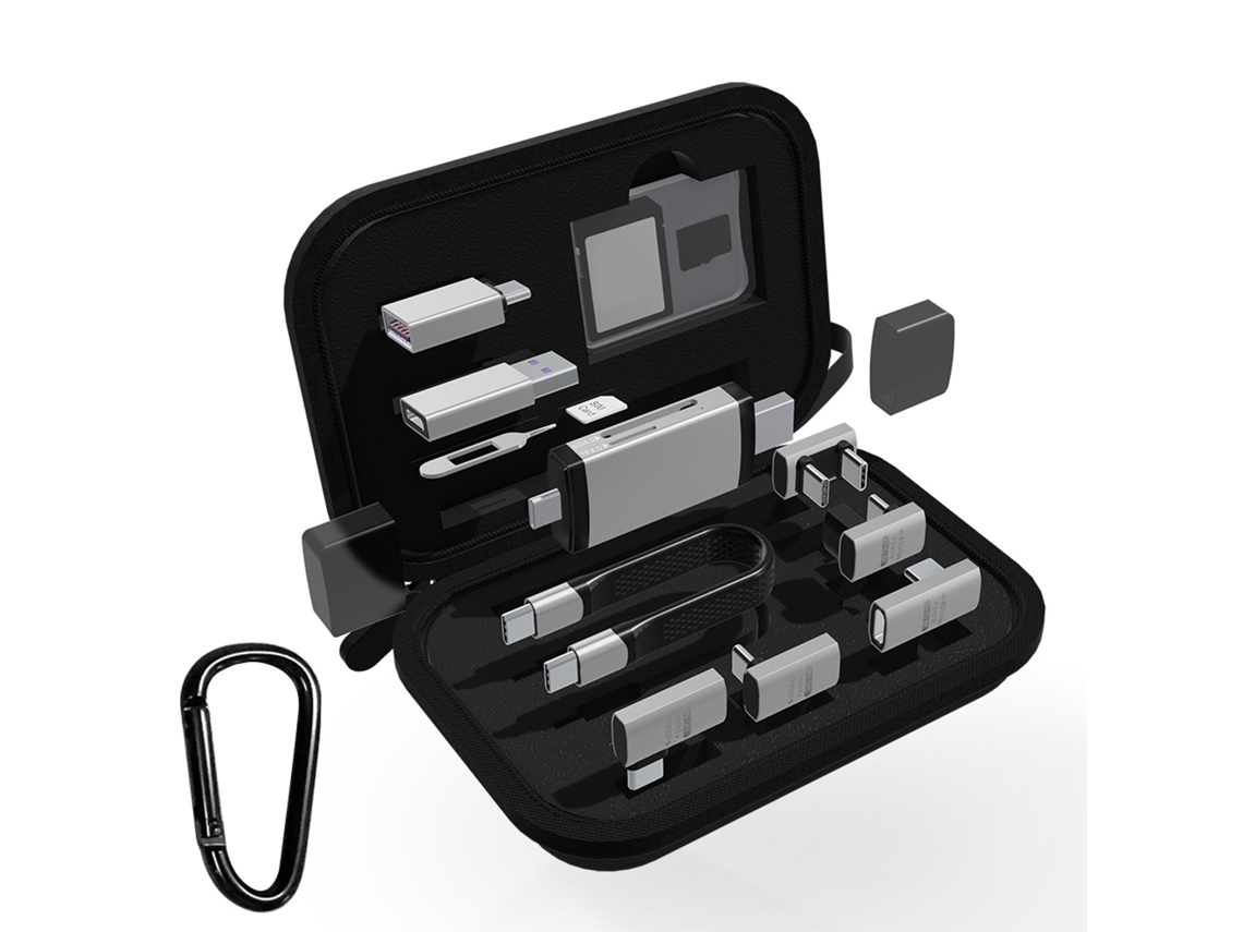 Kit De Adaptador Usb C 10 Em 1 Cabo De Carregamento Múltiplo Conversor Com Leitor De Cartão