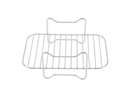 Prateleira Aço Inox para Frigideira Acessório Multiuso Grelha Churrasco Bbq Kl80 ve911 Liven Dootoo | S/MARCA