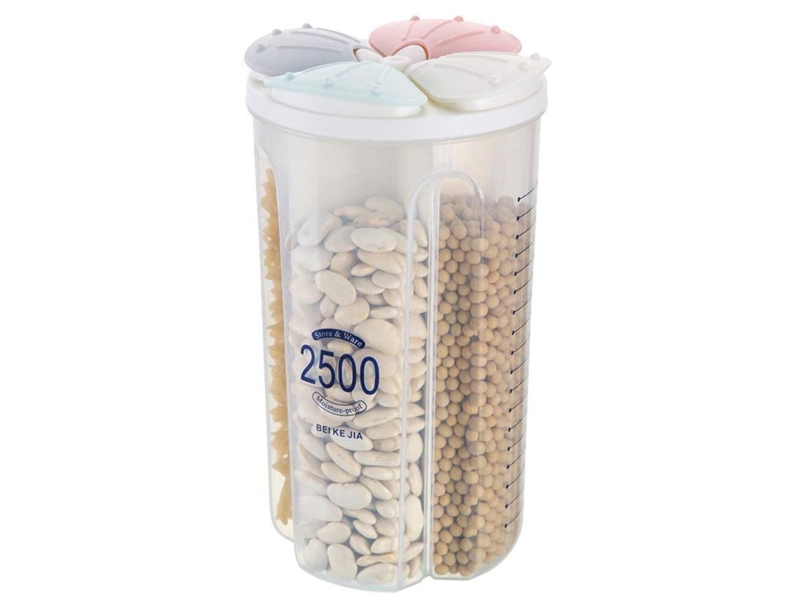 Recipiente hermético para alimentos secos, dispensador de cereais de plástico hermético, modelo 2026.