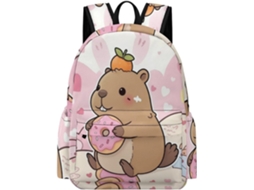 Mochila Capivara Para Meninas Partir De 12 Anos, Meninos, Infantil Universitária, Resistente E Impermeável,