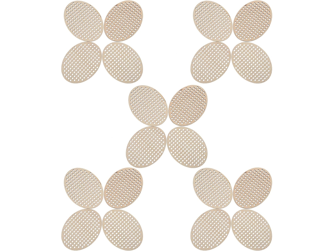 Conjunto 20 Peças Placas Bordado Ovais Madeira 6x4 5 Decorações Artesanais Diy Enfeites Pendurar Hobbies GOKOCO