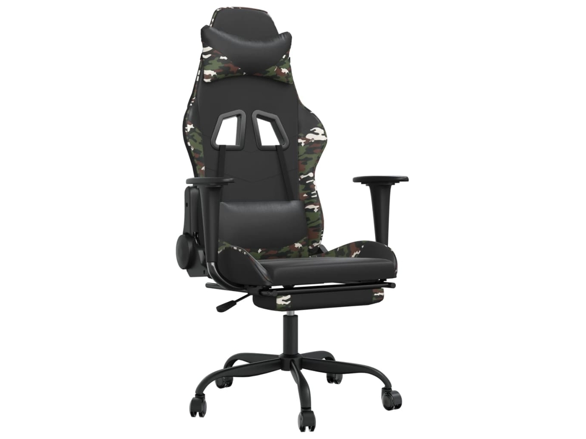 Cadeira de gaming VIDAXL Verde Couro Artificial (66x56x131 cm)