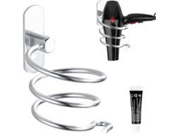 Suporte Para Secador De Cabelo Com Gerenciamento Cabos, Design Compacto E Resistente A Altas Temperaturas, Organizador Parede Banheiro Salão