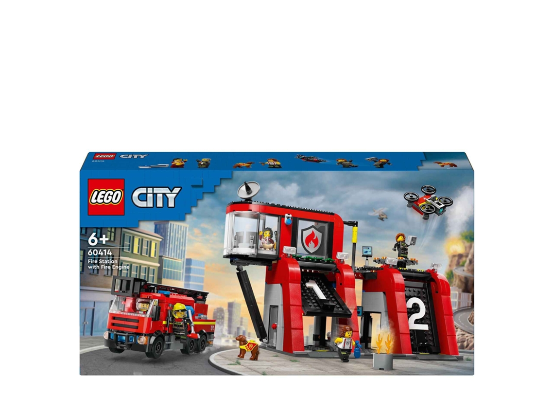 Lego 60414 Quartel Dos Bombeiros Com Camião Dos Bombeiros