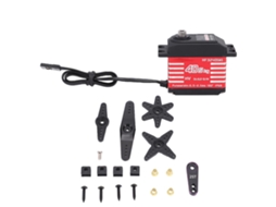 Mali servo Motor Digital Rc Ip68 À Prova D'água Engrenagem Metal Alta Torção para Carros Rc Crawler Robô 1/12 1/10 1/8 Vermelho