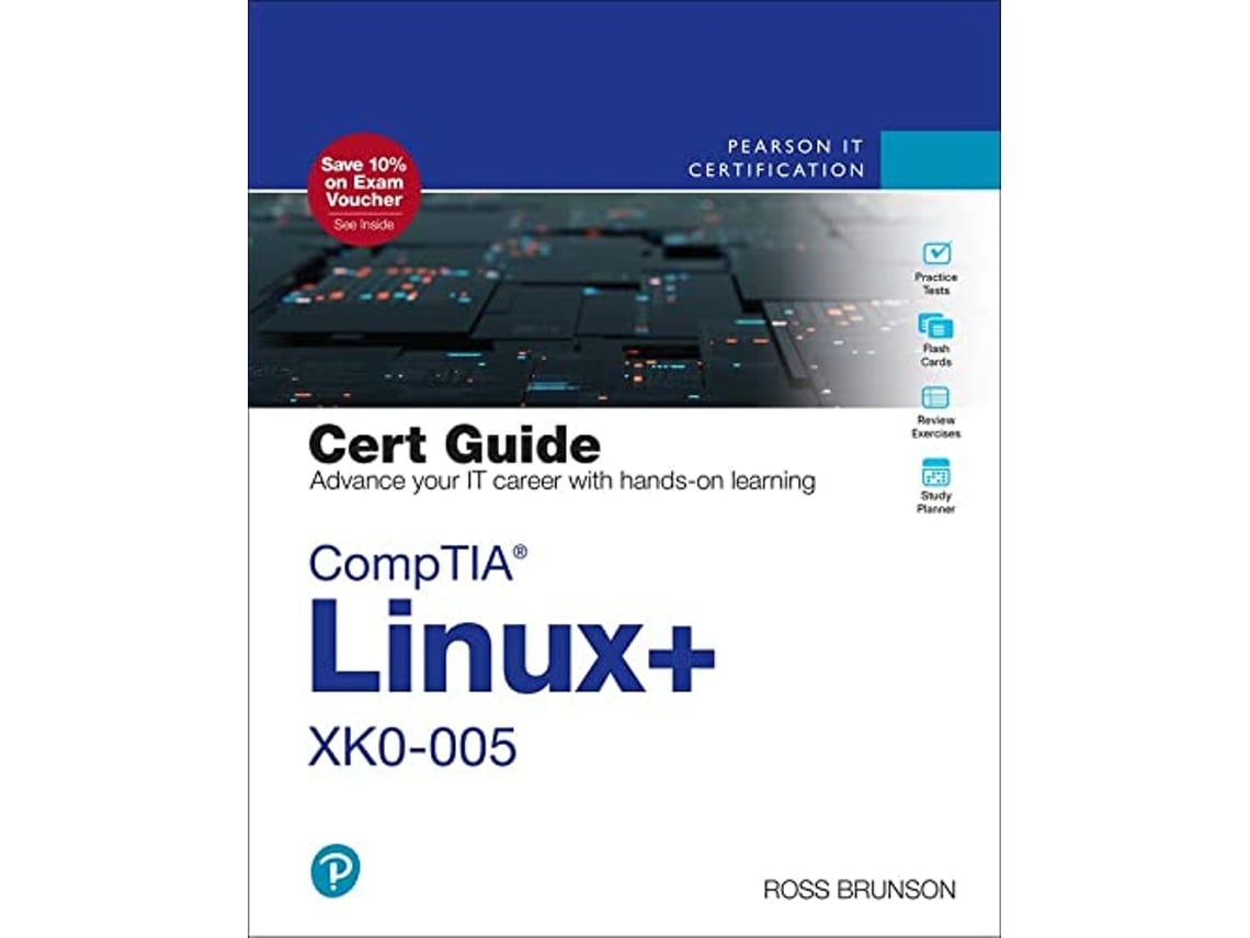 Livro CompTIA Linux XK0005 Cert Guide de Ross Brunson (Inglês)