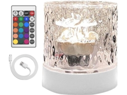 Projetor De Luz Noturna Led 16 Cores Com Controle Remoto