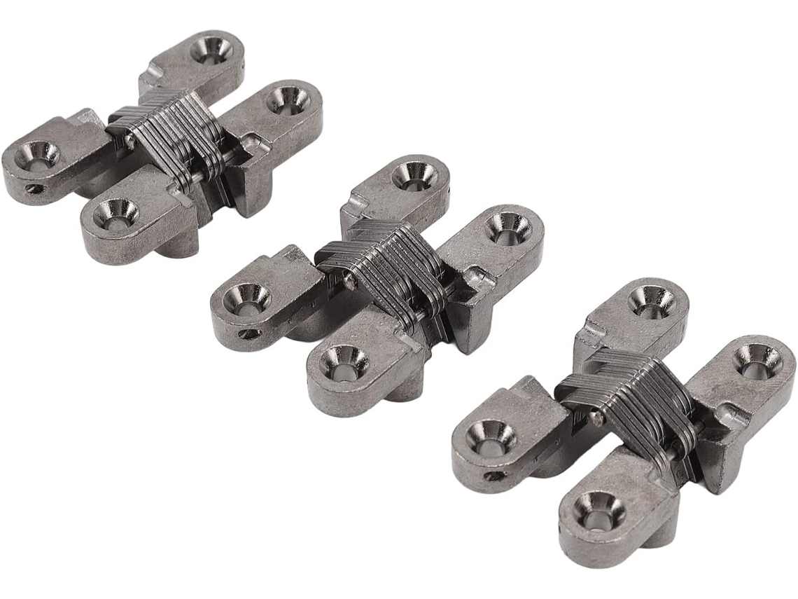 Mini Dobradiças De Fechadura Invisíveis Para Portas, Dobradiça
