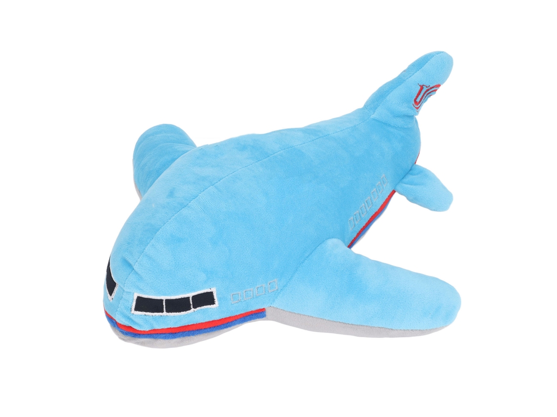 Ats brinquedo de Pelúcia Avião Recheado, Adorável e Macio, Travesseiro de Avião para Crianças, Decoração de Casa Sofá Azul