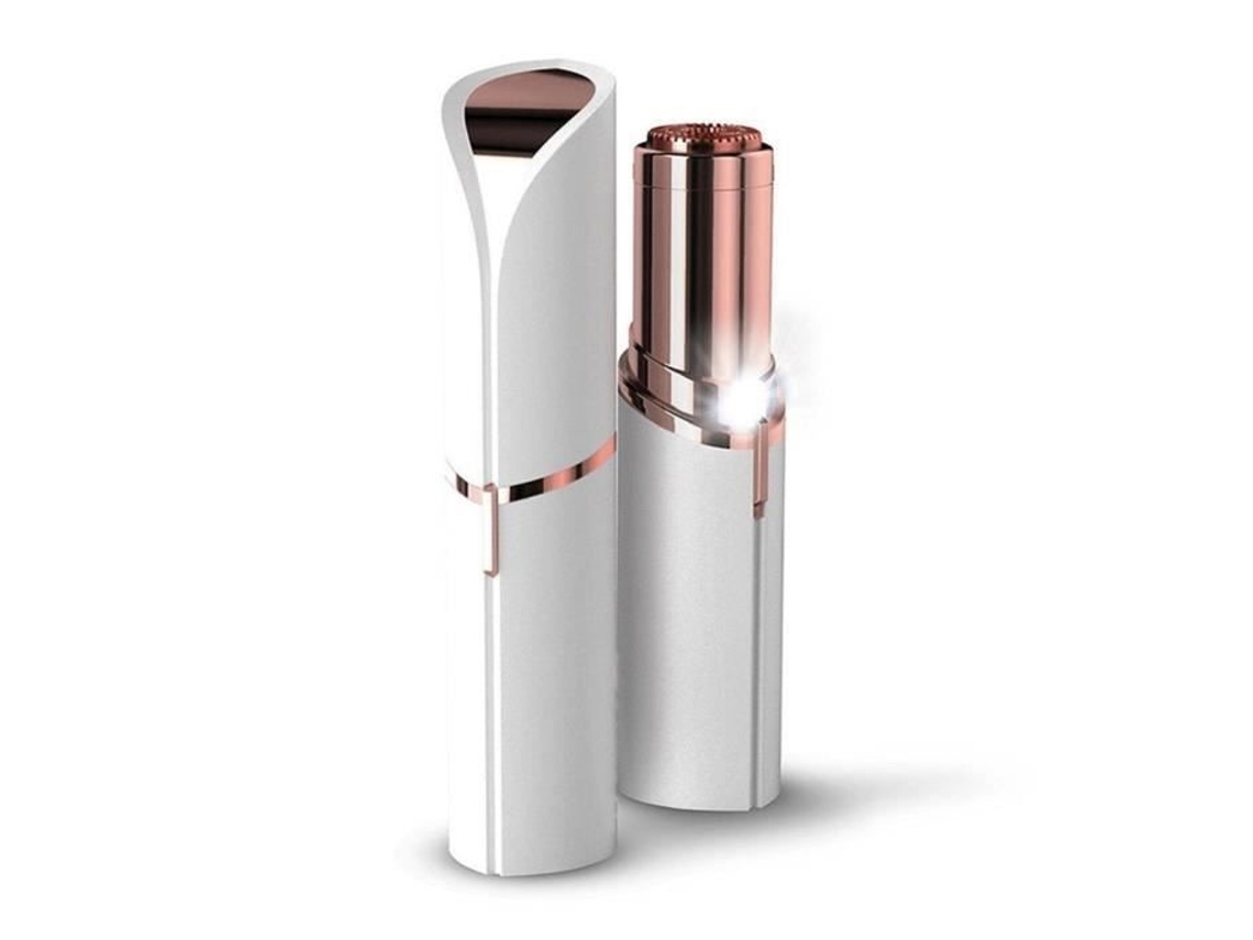 Aparelho Elétrico De Depilação 10x2cm Branco E Rosa