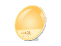 Lurelia Despertador Com Simulação De Nascer Do Sol, Luz De Despertar Com Vibrador De Cama Klb