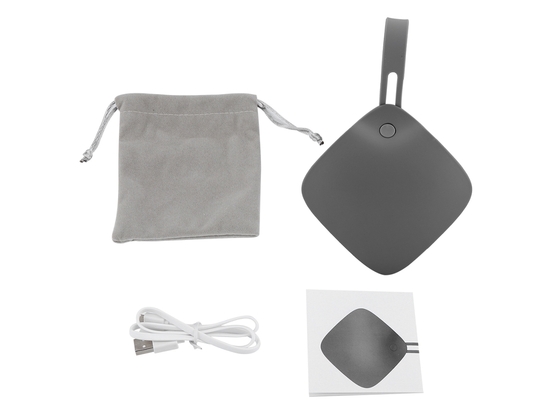 Aquecedor de Mãos com Padrão de Cascalho e Power Bank