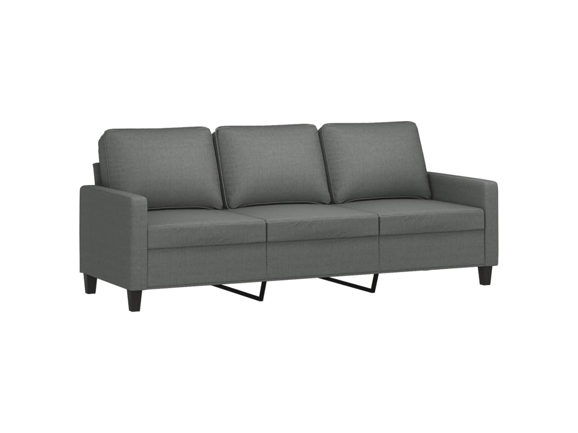 3-seater Sofa, 3-seater Sofas Vidaxl Cinzeto Tecido (n/a)